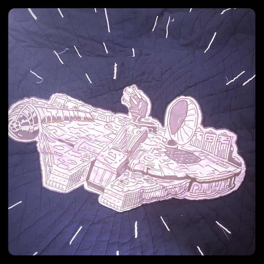 Pottery Barn Star Wars quilt and sham set.